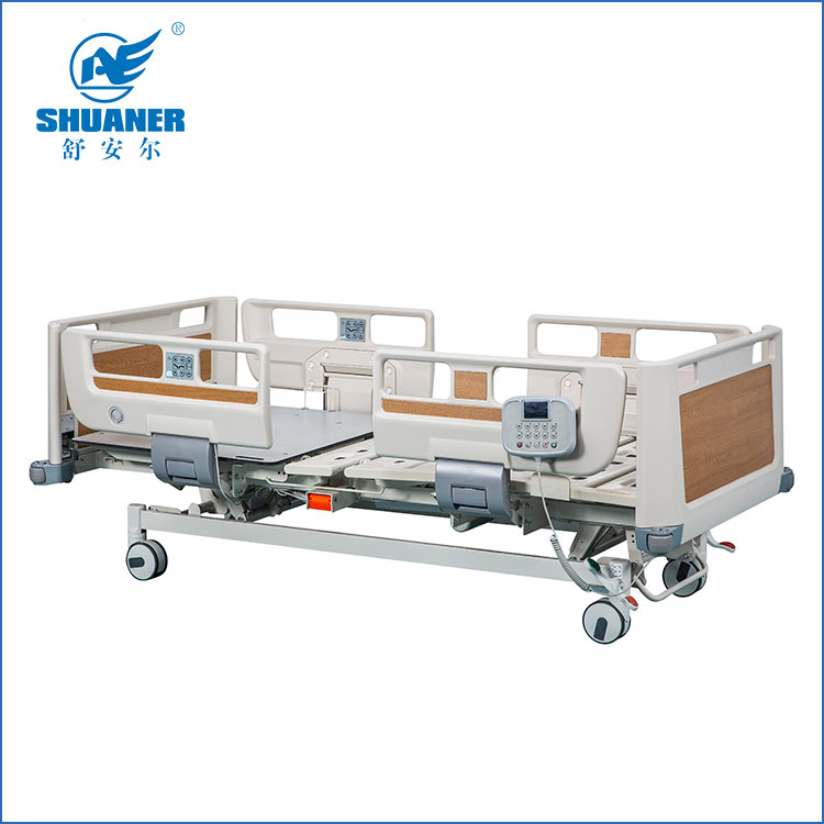 What are the components of an electric medical bed?